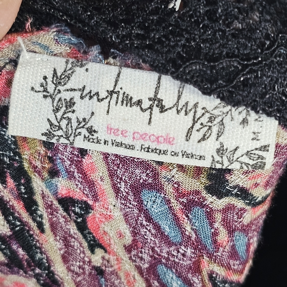 Intimately Free People Marsha Trapeze Swing Slip  Dress Size Medium Whimsigoth - Picture 9 of 12